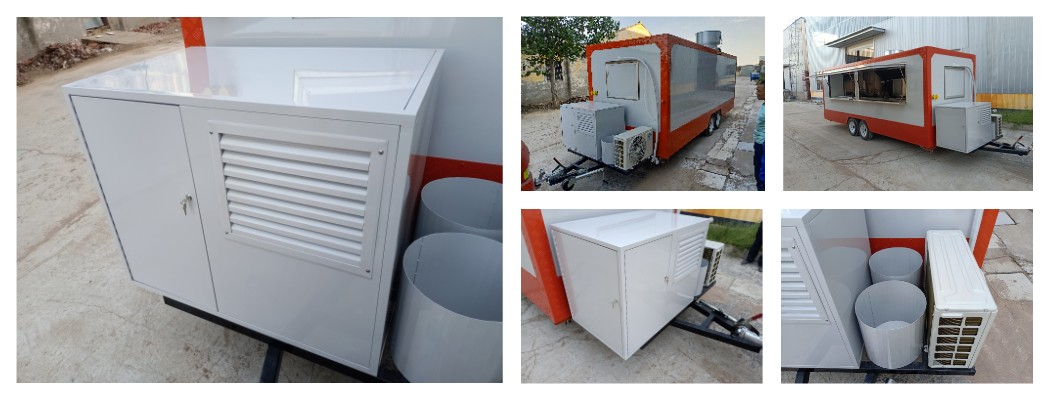 pizza trailer with generator cage